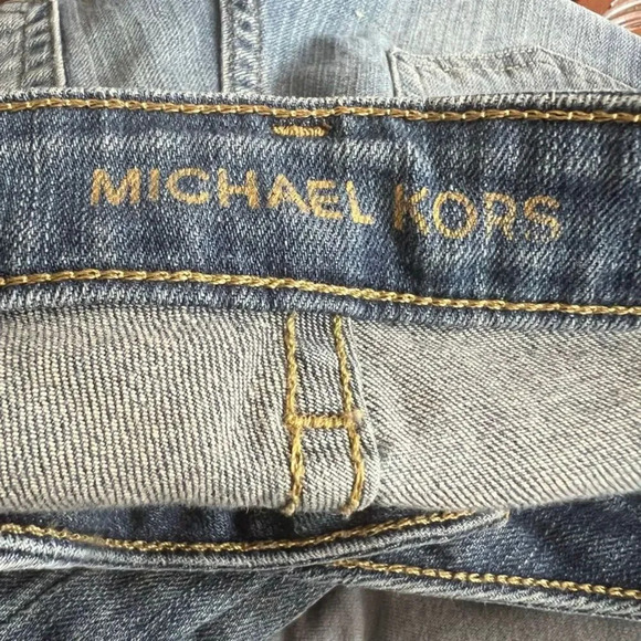 Michael Kors Front Zip Pocket Mid Wash Low Rise Izzy Skinny Jean Size 2 - Picture 5 of 8
